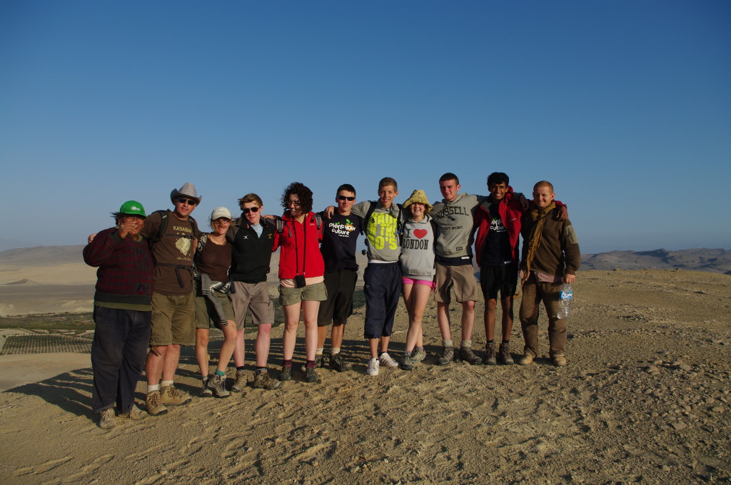 Welsh Cadets at Samaca in the Peruvian Desert