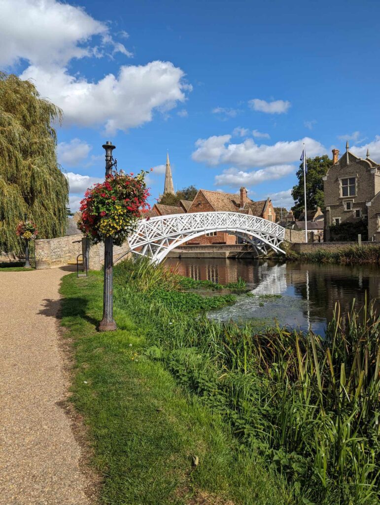 ID: a photo taken by Partnerships Director Fiona on a Friday off. It shows the river and a bridge in Cambridge.